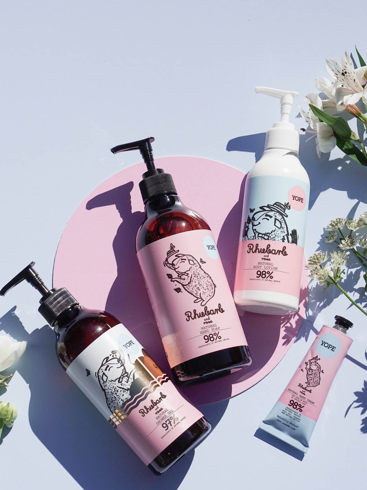 YOPE | SOAP - Rhubarb & Rose - 500 ml