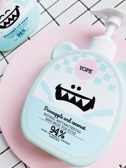 YOPE | ANTIBACTERIAL HAND WASH KIDS Pinneapple & Coconut - 400 ml