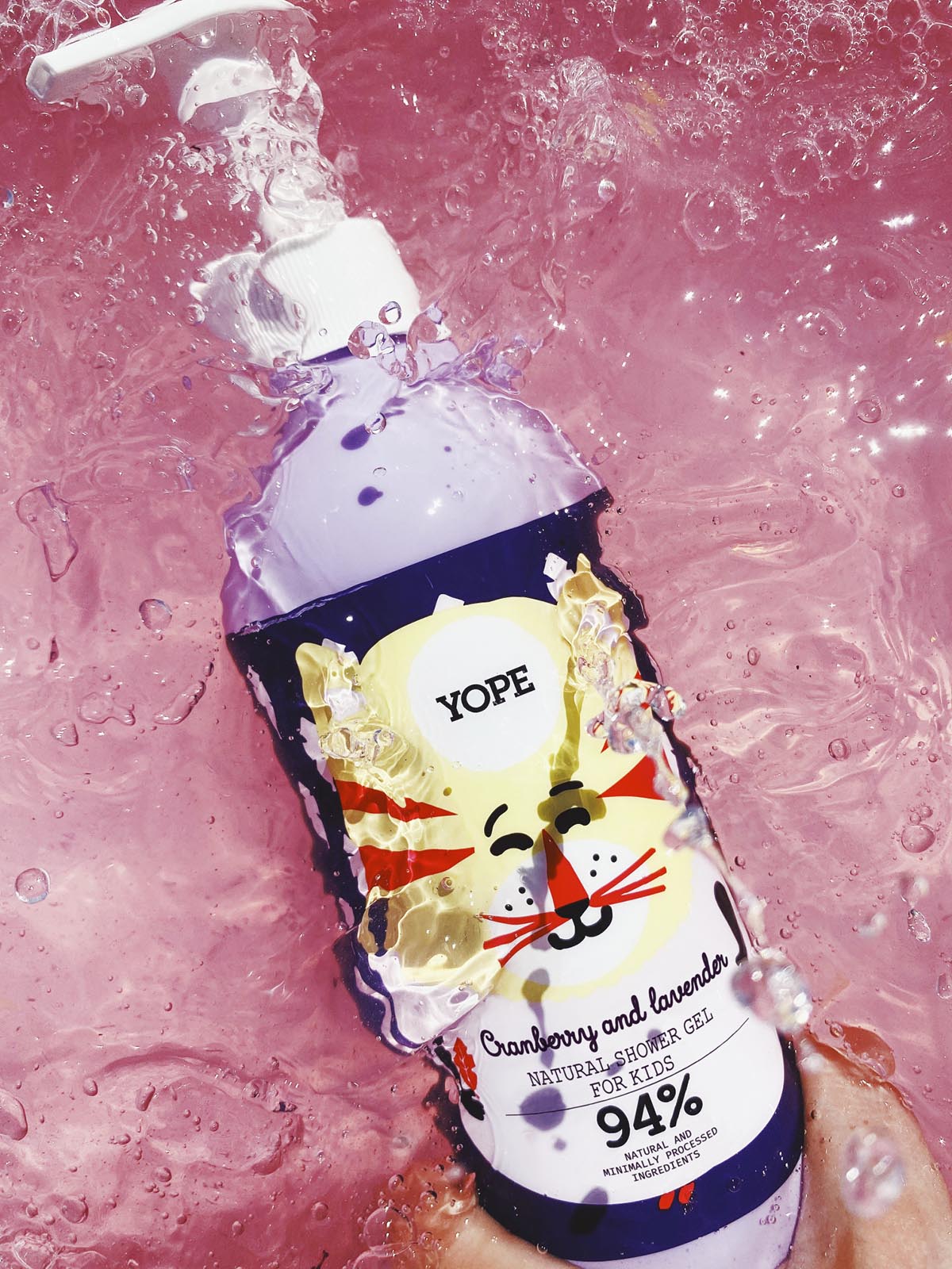 YOPE | SHOWER GEL KIDS Cranberry and Lavender - 400 ml