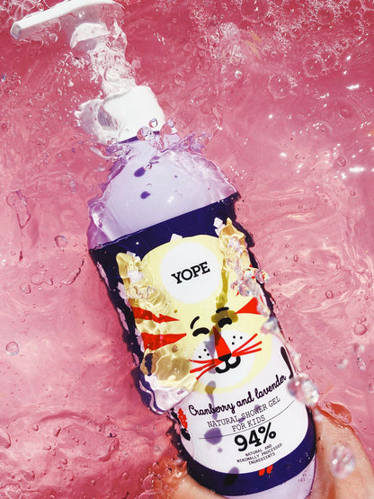 YOPE | SHOWER GEL KIDS Cranberry and Lavender - 400 ml