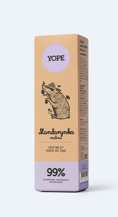 YOPE | HAND CREAM - Tangerine & Raspberry - 50 ml