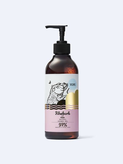 YOPE | SHOWER GEL - Rhubarb & Rose - 400 ml